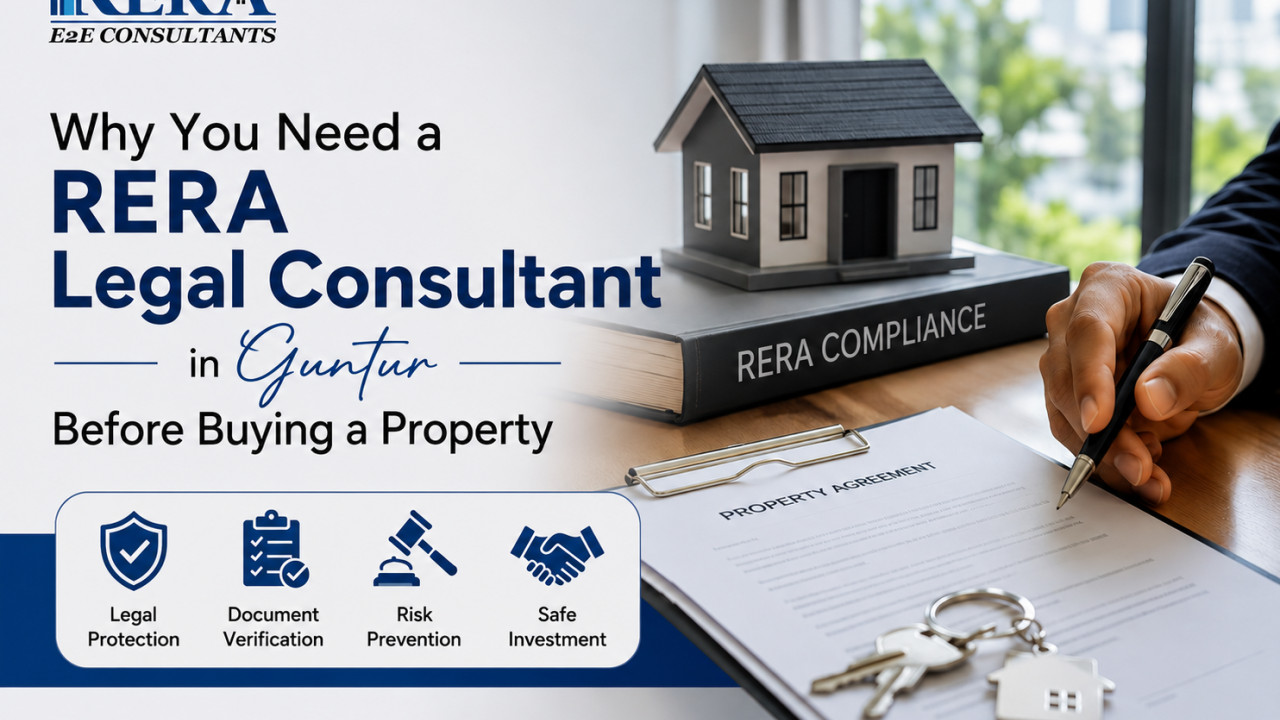 Why You Need a RERA Legal Consultant in Guntur Before Buying a Property