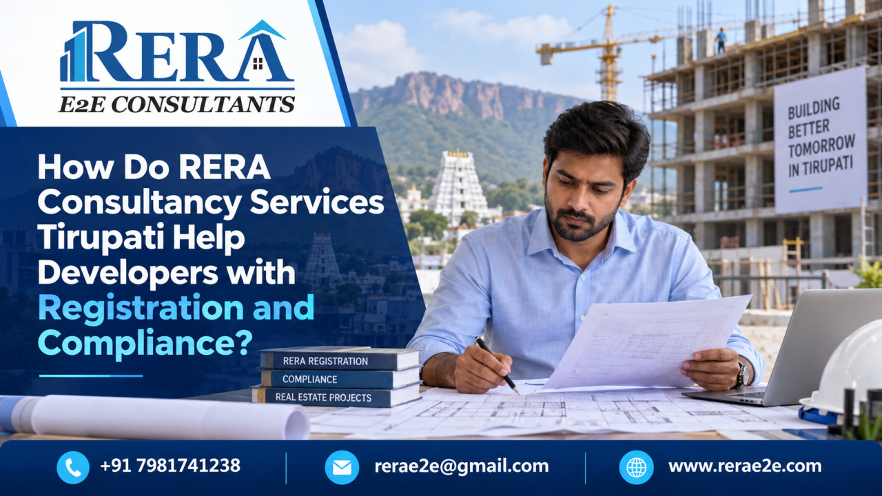 How Do RERA Consultancy Services Tirupati Help Developers with Registration and Compliance?