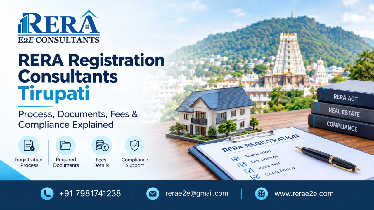RERA Registration Consultants Tirupati: Process, Documents, Fees and Compliance Explained