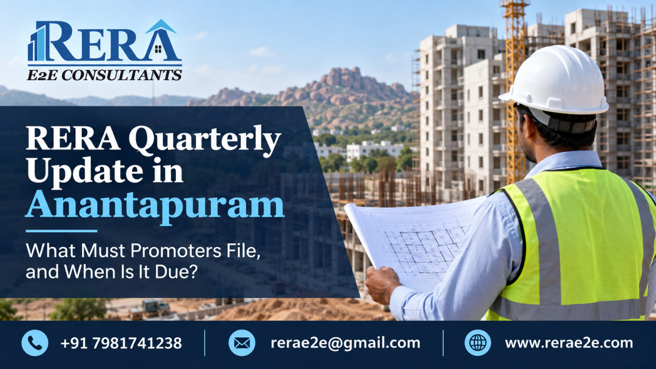 RERA Quarterly Update in Anantapuram: What Must Promoters File, and When Is It Due?