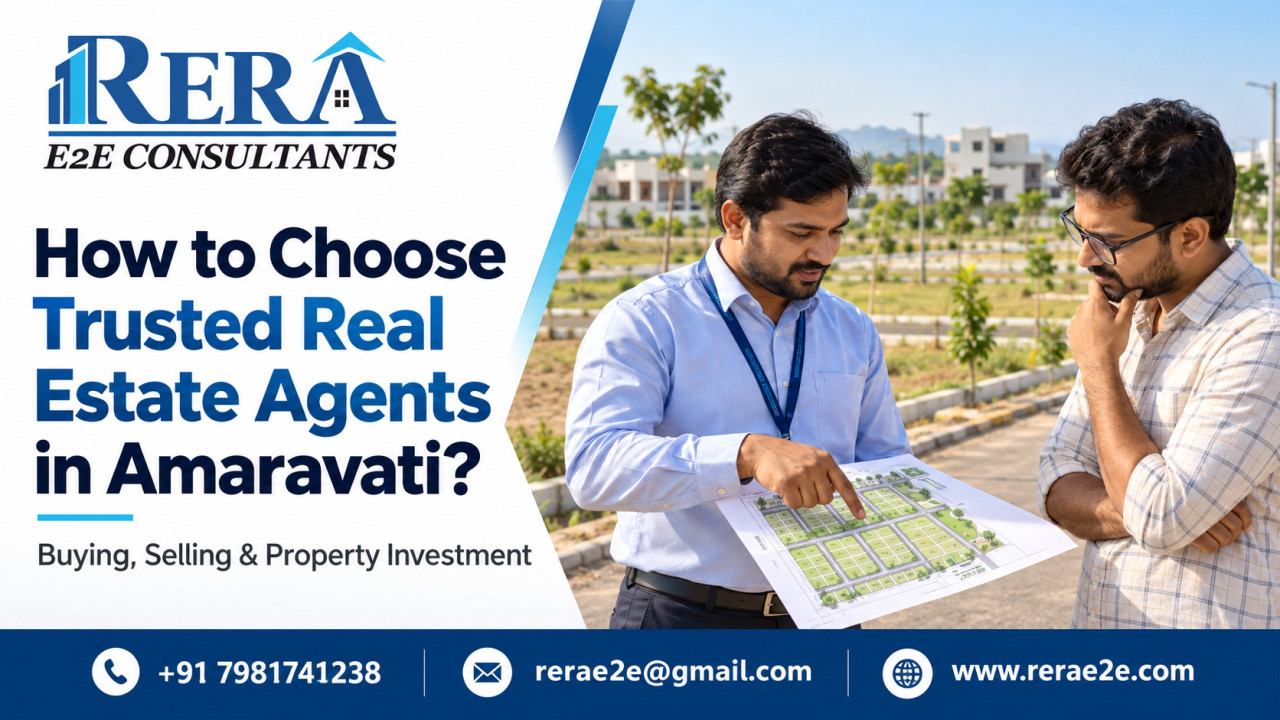How to Choose Trusted Real Estate Agents in Amaravati for Buying, Selling, and Property Investment?